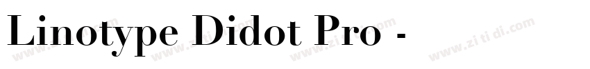 Linotype Didot Pro下字体转换